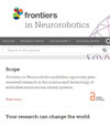 Frontiers in Neurorobotics雜志封面